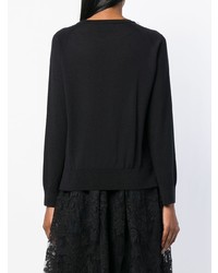 Pull à col rond noir Simone Rocha