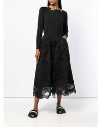 Pull à col rond noir Simone Rocha