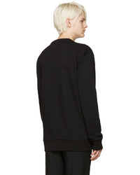 Pull à col rond noir Lanvin