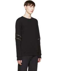 Pull à col rond noir Tim Coppens