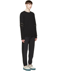 Pull à col rond noir Tim Coppens