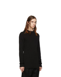 Pull à col rond noir Bottega Veneta