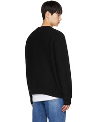 Pull à col rond noir Wooyoungmi