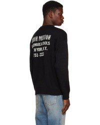 Pull à col rond noir Heron Preston