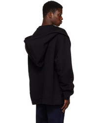 Pull à col rond noir Raf Simons