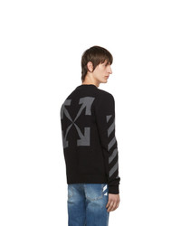 Pull à col rond noir Off-White