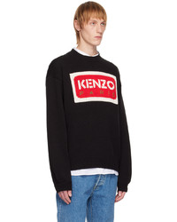 Pull à col rond noir Kenzo