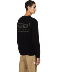 Pull à col rond noir Kenzo