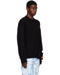 Pull à col rond noir Heron Preston