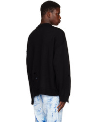 Pull à col rond noir Heron Preston