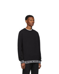 Pull à col rond noir Balmain