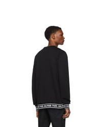 Pull à col rond noir Balmain