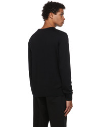 Pull à col rond noir MAISON KITSUNÉ