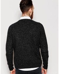 Pull à col rond noir Asos