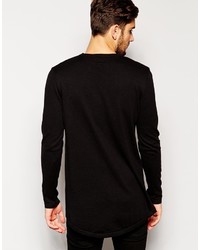 Pull à col rond noir Asos