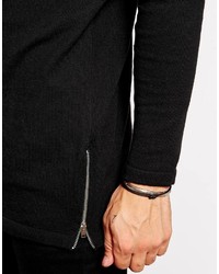 Pull à col rond noir Asos