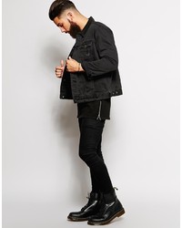 Pull à col rond noir Asos