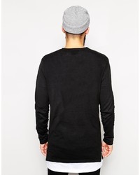 Pull à col rond noir Asos