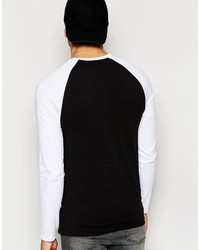 Pull à col rond noir Asos