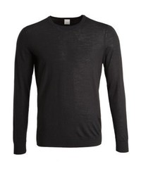 Pull à col rond noir Bugatti