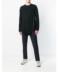 Pull à col rond noir Comme Des Garcons Homme Plus