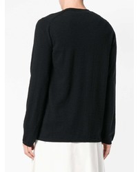 Pull à col rond noir Comme Des Garcons Homme Plus