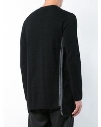 Pull à col rond noir Comme Des Garcons Homme Plus