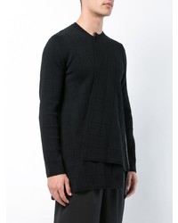 Pull à col rond noir Comme Des Garcons Homme Plus