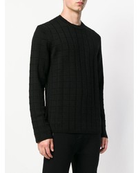 Pull à col rond noir Comme Des Garcons Homme Plus