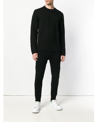 Pull à col rond noir Comme Des Garcons Homme Plus