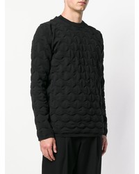 Pull à col rond noir Comme Des Garcons Homme Plus