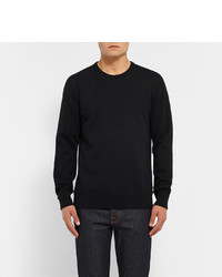 Pull à col rond noir Reigning Champ