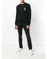 Pull à col rond noir Billionaire