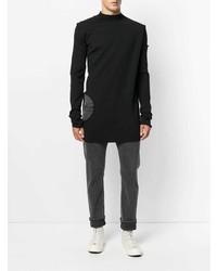 Pull à col rond noir Rick Owens