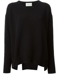 Pull à col rond noir Dondup