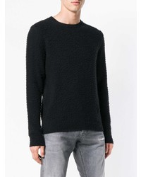 Pull à col rond noir Dondup