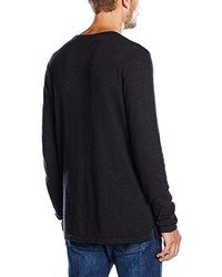 Pull à col rond noir Jack & Jones