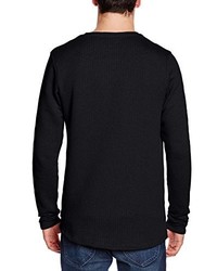 Pull à col rond noir Jack & Jones