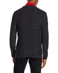 Pull à col rond noir Jack & Jones