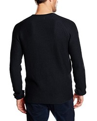 Pull à col rond noir Jack & Jones