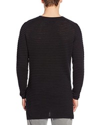 Pull à col rond noir Jack & Jones