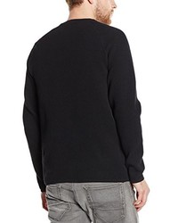 Pull à col rond noir Jack & Jones