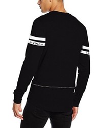 Pull à col rond noir Jack & Jones