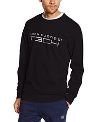 Pull à col rond noir Jack & Jones