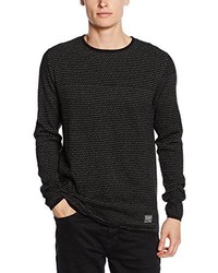 Pull à col rond noir Jack & Jones