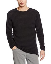 Pull à col rond noir Jack & Jones