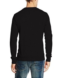 Pull à col rond noir JACK & JONES PREMIUM