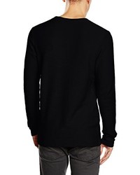 Pull à col rond noir JACK & JONES PREMIUM