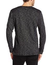 Pull à col rond noir JACK & JONES PREMIUM