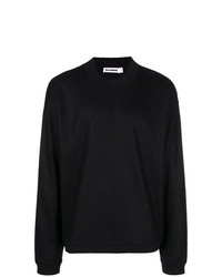 Pull à col rond noir Jil Sander